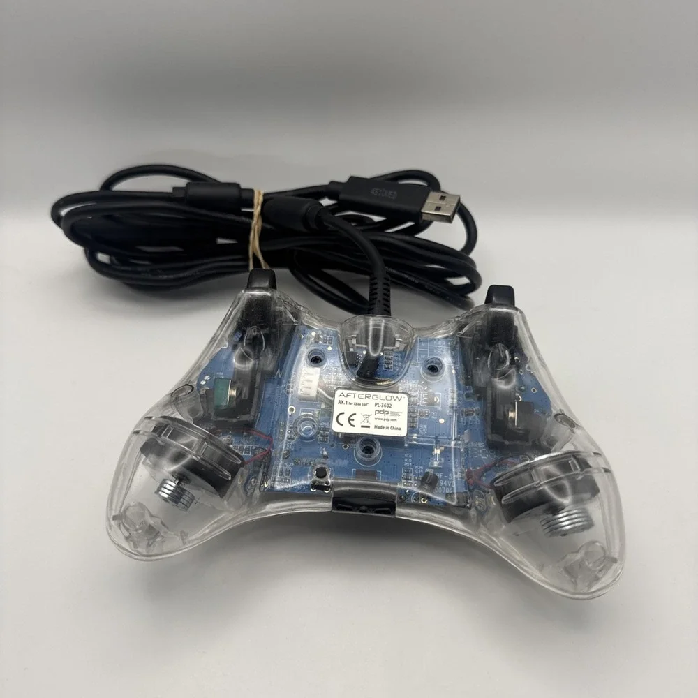 Afterglow PL-3602 Transparent Wired Xbox 360 Game Controller